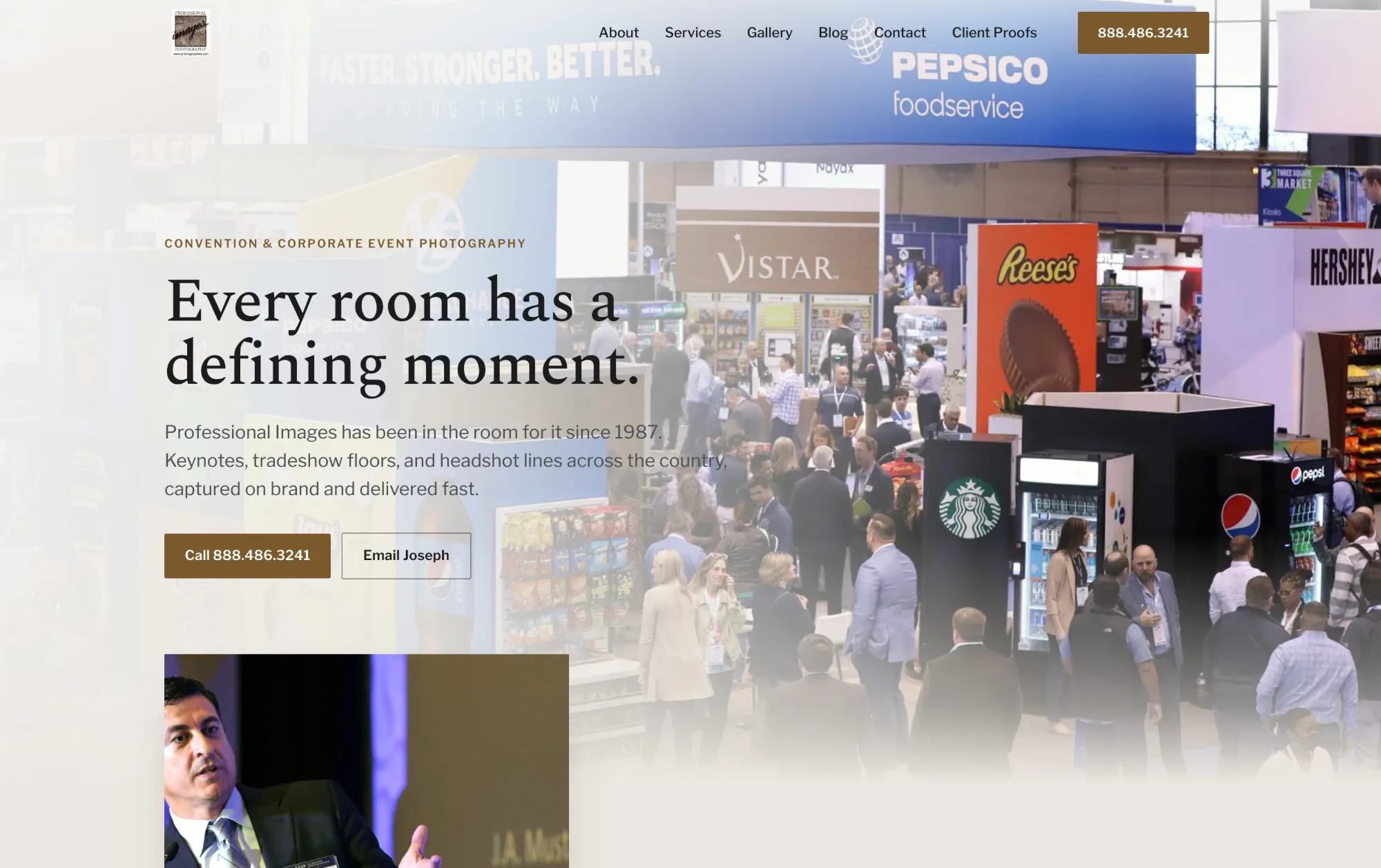 The Professional Images Photography site we built